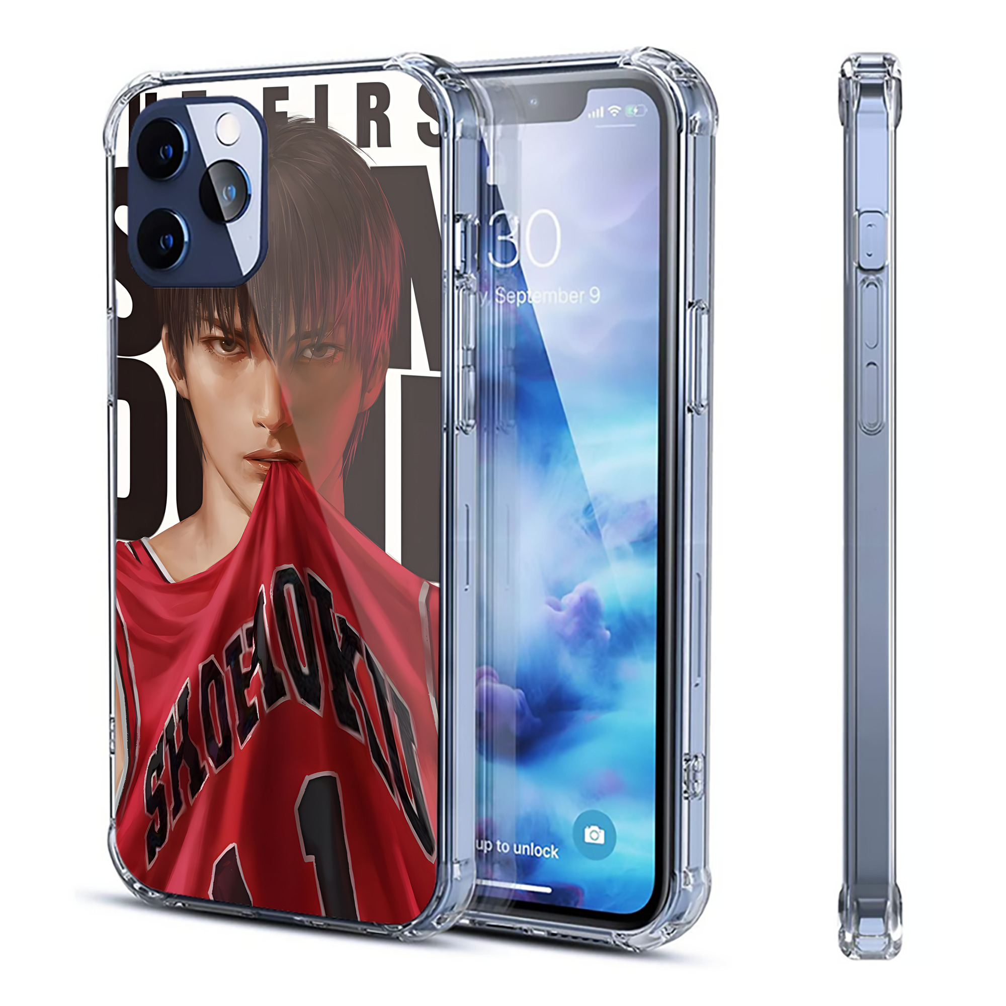 （画像用） SLAM DUNK／スラムダンク 【iPhone 12シリーズ対応】透明スマホケース（クリアソフトケース）